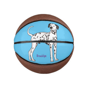 Mini Ballon De Basket Caricature pour chien dalmate