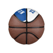 Mini Ballon De Basket Champion Bleu et Blanc (Droite)