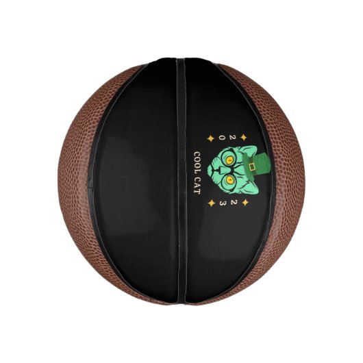 Mini Ballon De Basket Chat Cool de basket (Vertical)