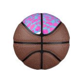 Mini Ballon De Basket Cheetah bleu rose florescent (Droite)