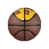 Mini Ballon De Basket Chef amérindien sur paysage sauvage coucher de sol (Droite)