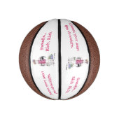 Mini Ballon De Basket Choisissez vos hommes comme Chocolat, Riche   (Vertical)