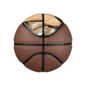 Mini Ballon De Basket coeur en bois (Droite)
