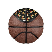 Mini Ballon De Basket Coeur rouge avec ailes d'or (Droite)