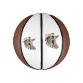 Mini Ballon De Basket Conception de chat intelligent avec lunettes (Vertical)