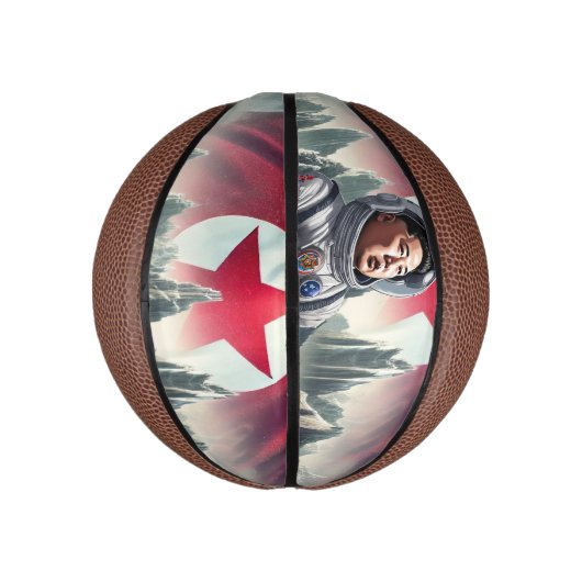 Mini Ballon De Basket Conquête de l'espace par la RPDC (Vertical)
