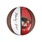 Mini Ballon De Basket Couples romantiques Saint Valentin (Vertical)