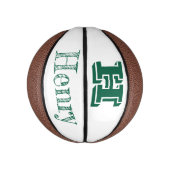Mini Ballon De Basket Custom Monogram With First Name Basketball (Vertical)