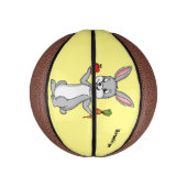 Mini Ballon De Basket Cute bunny rabbit with vegetables (Vertical)