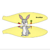 Mini Ballon De Basket Cute bunny rabbit with vegetables (Panneaux)