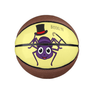 Mini Ballon De Basket Cute Spider dans le top a un dessin animé