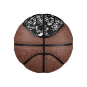 Mini Ballon De Basket Damas noir et blanc (Droite)