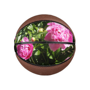 Mini Ballon De Basket Dark rose peonies