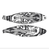 Mini Ballon De Basket Design Guitar Rock (Panneaux)