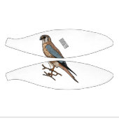 Mini Ballon De Basket dessin animé d'oiseau-kestrel américain (Panneaux)