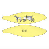 Mini Ballon De Basket dessin animé mariage cheval & calèche (Panneaux)