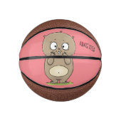 Mini Ballon De Basket Dessin d'adorable hamster (Devant)