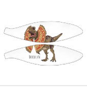 Mini Ballon De Basket Dilophosaurus cartoon illustration (Panneaux)