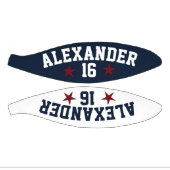 Mini Ballon De Basket Double nom Rouge Blanc Bleu Personnaliser le baske (Panneaux)