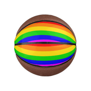 Mini Ballon De Basket Drapeau arc-en-ciel transgenre Gay Rainbow