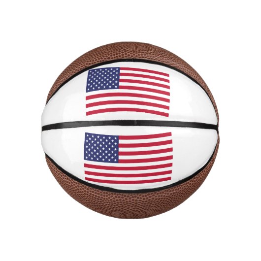 Mini Ballon De Basket Drapeau des États-Unis d'Amérique (Devant)