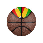 Mini Ballon De Basket Drapeau Rasta rayé (Droite)