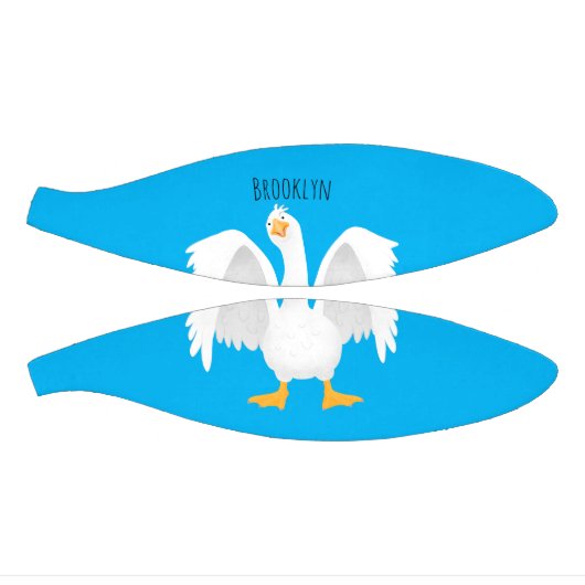 Mini Ballon De Basket Drôle curieuse dessin animé d'oie domestique (Panneaux)