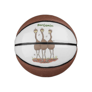 Mini Ballon De Basket Drôle dessin animé du trio australien emu