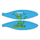 Mini Ballon De Basket Drôle vert souriant animé lézard d'iguane (Panneaux)