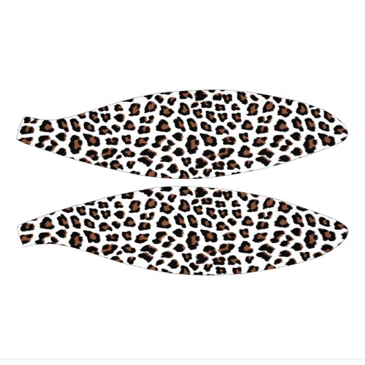 Mini Ballon De Basket Empreinte de léopard blanc (Panneaux)