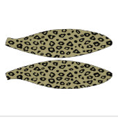 Mini Ballon De Basket Empreinte de léopard noir vert olive (Panneaux)
