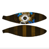 Mini Ballon De Basket Engrenages à vapeur et papillons bleus (Panneaux)