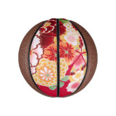 Mini Ballon De Basket Falln Red Floral Burn (Vertical)