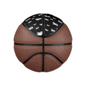 Mini Ballon De Basket Fantômes d'Halloween foncé (Droite)