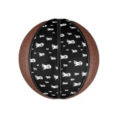 Mini Ballon De Basket Fantômes d'Halloween foncé (Vertical)