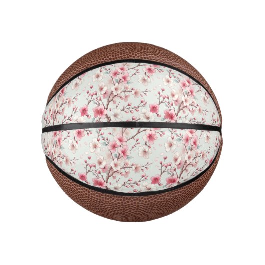 Mini Ballon De Basket Fleur de Cerisier (Devant)