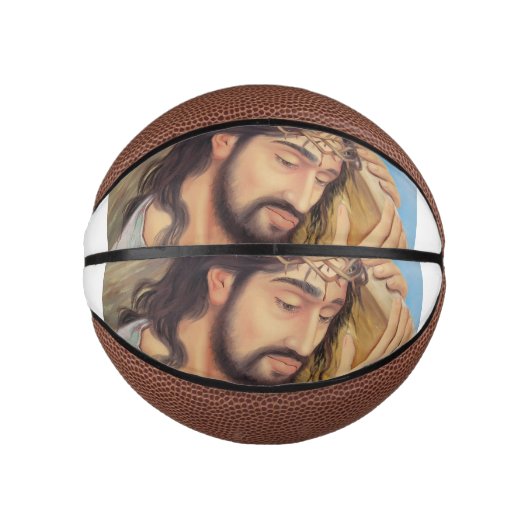 Mini Ballon De Basket Foi chrétienne Jésus Christ (Devant)