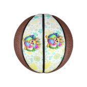 Mini Ballon De Basket Funny Bunny biting an Easter Egg (Vertical)