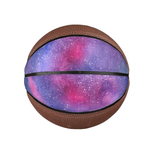 Mini Ballon De Basket Galaxie ultraviolette (Devant)