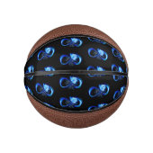 Mini Ballon De Basket Glowing infinity with blue rose (Devant)