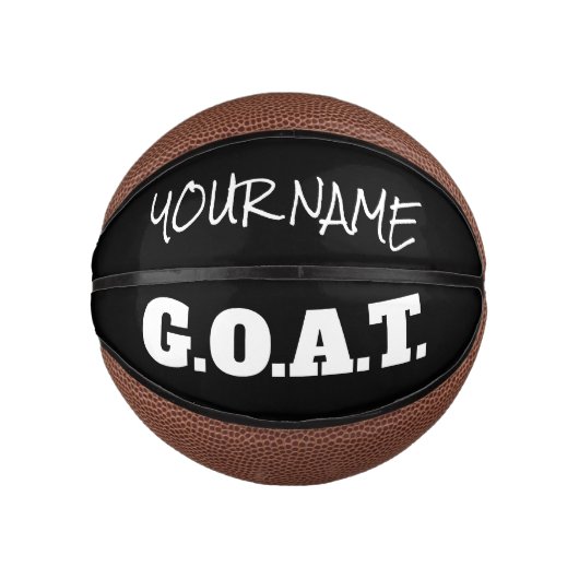 Mini Ballon De Basket GOAT Greatest Of All Time (Devant)