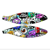 Mini Ballon De Basket Graffiti Fruits et Légumes (Panneaux)