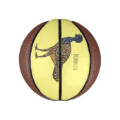 Mini Ballon De Basket Great curassow bird cartoon illustration (Vertical)