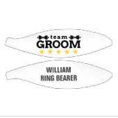 Mini Ballon De Basket Groupe d'équipe | Groomsman | Licence | Blanc noir (Panneaux)