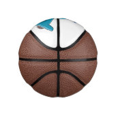 Mini Ballon De Basket Hammerhead shark cartoon illustration (Droite)