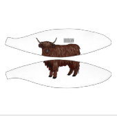 Mini Ballon De Basket Highland cow (Panneaux)