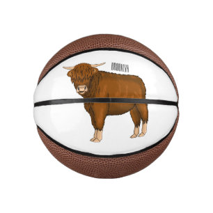 Mini Ballon De Basket Highland cow