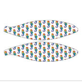 Mini Ballon De Basket Hippocampe polygonal arc-en-ciel (Panneaux)