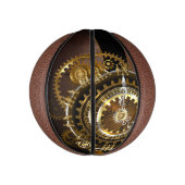 Mini Ballon De Basket Horloge Steampunk avec des engrenages anciens (Vertical)
