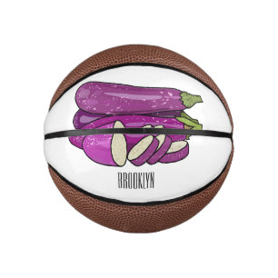 Mini Ballon De Basket Illustration d'aubergine